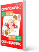 Papel Sulfite A4, Chamex, 29882, Chamequinho, 180 gramas, Branco, International Paper, 50 Folhas