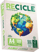 Papel Recicle A4 Multiuso 75g com 500fls 100% Reciclado