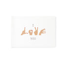 CARTÃO I LOVE YOU MÃOS